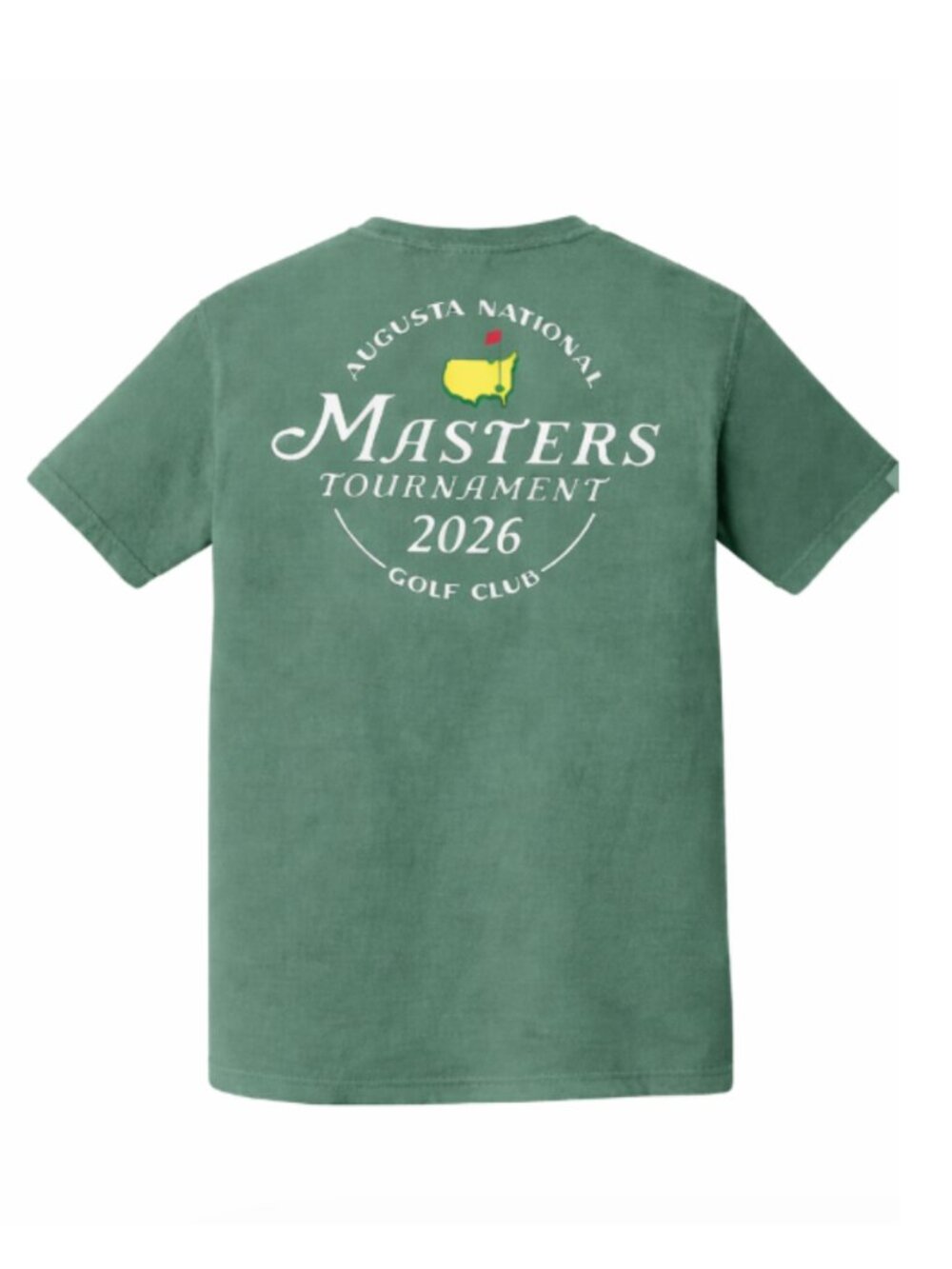Masters 2026 Golf T-Shirt – Augusta Inspired Vintage Green Double-Sided Tee